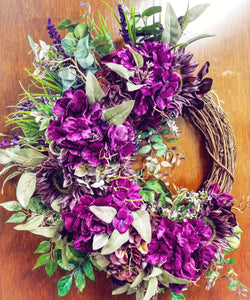 The Tyrian Purple Rustic Fantasy Wreath