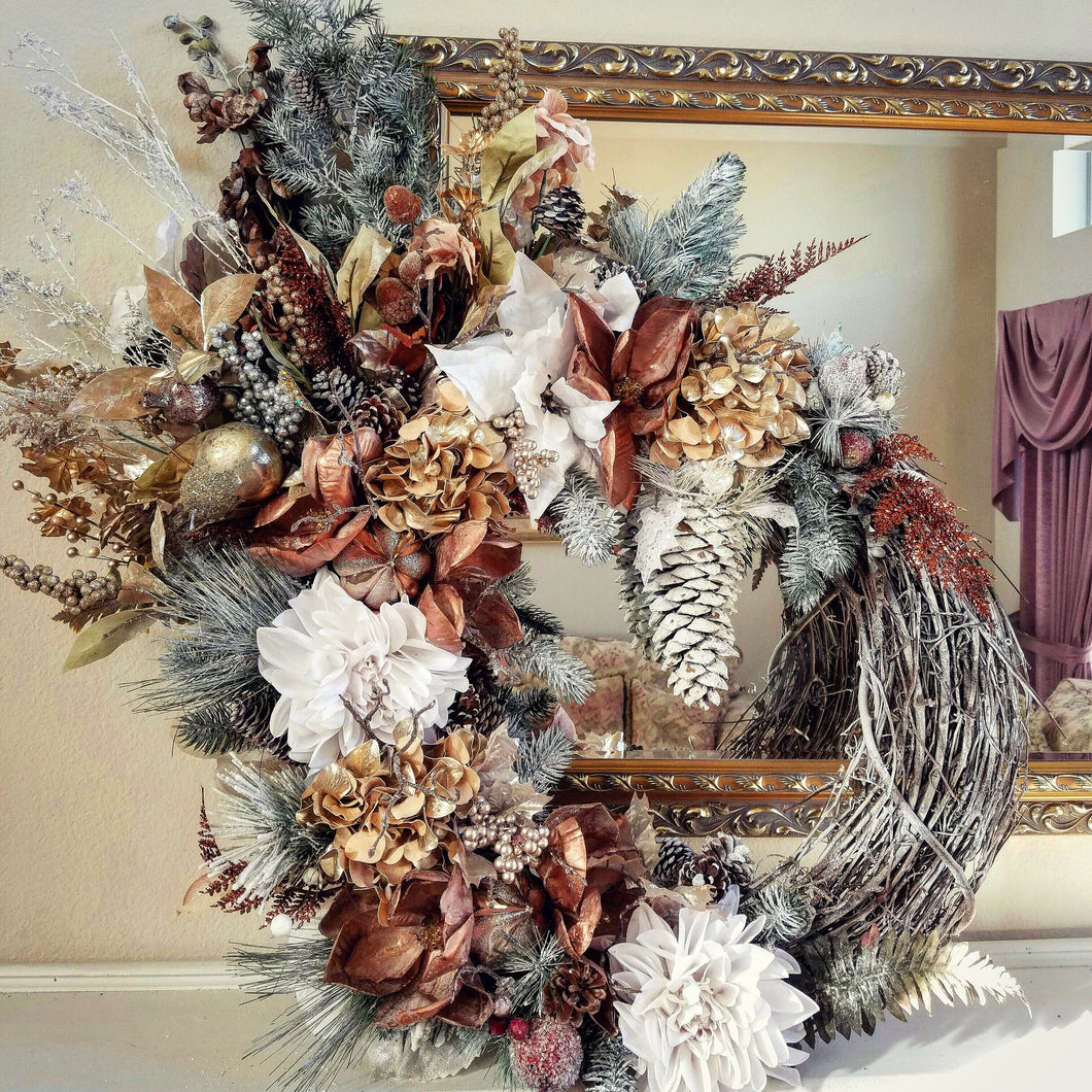 The Rustic Winter Fantasy Wreath