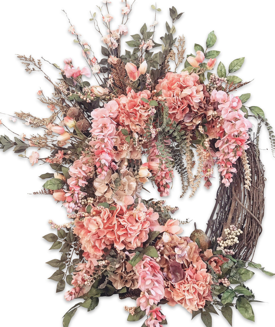 The Pretty in Pink Fantasy Spring Wreath
